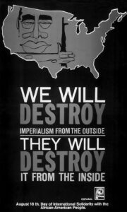 OSPAAAL Black Cuban Solidarity Poster