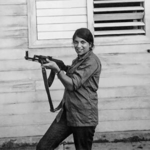 MINAS DEL FRIO, SIERRA MAESTRA, Cuba, August 1968—After climbing Pico Turquino, Arlene’s SDS delegation spent a day at the school that trained literacy teachers, who also learned self-defense against counter-revolutionaries still operating in the countryside.