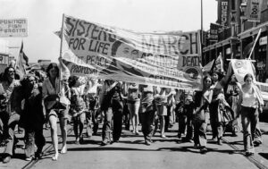 SAN FRANCISCO, California, September 1971—Anti-imperialist women travelled from all over the west Coast to march against "Pentagon West"