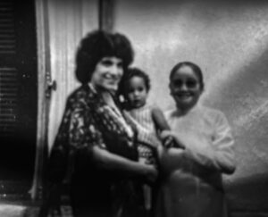 HANOI, Viet Nam, September 1981—General Nguyen Thi Dinh, Deputy Commander if the Viet Nam Peoples’ Army, President of the Viet Nam Women’s Union and Vice President of the Peoples Republic of Viet Nam (1987–1992), poses with Arlene and baby Tongo after a dinner interview.